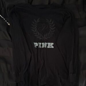 Victoria's Secret PINK Black Long Sleeve Shirt